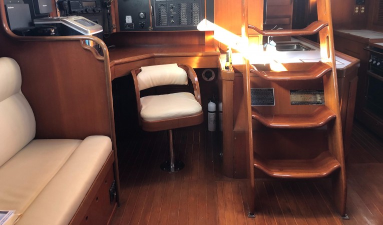 48 Tayana Companionway ladder