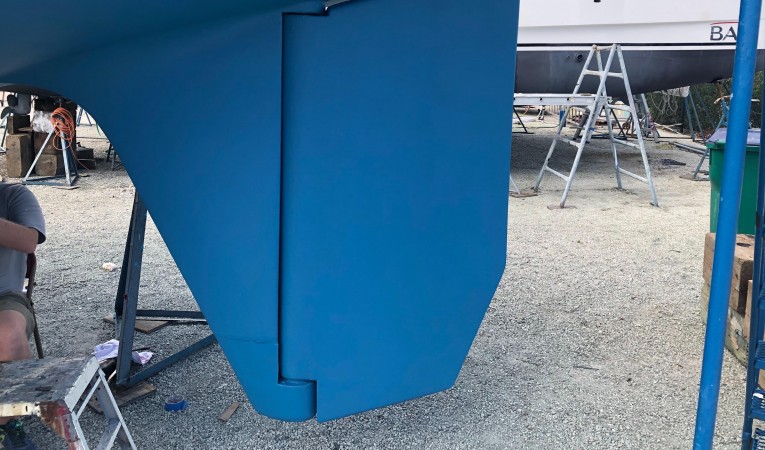 48 Tayana Rudder detail