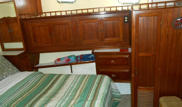 58 Roughwater Master stateroom storage
