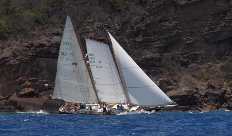 82 Mistral a Herreshoff Mistral going up wind / photo courtesy of Tim Wright