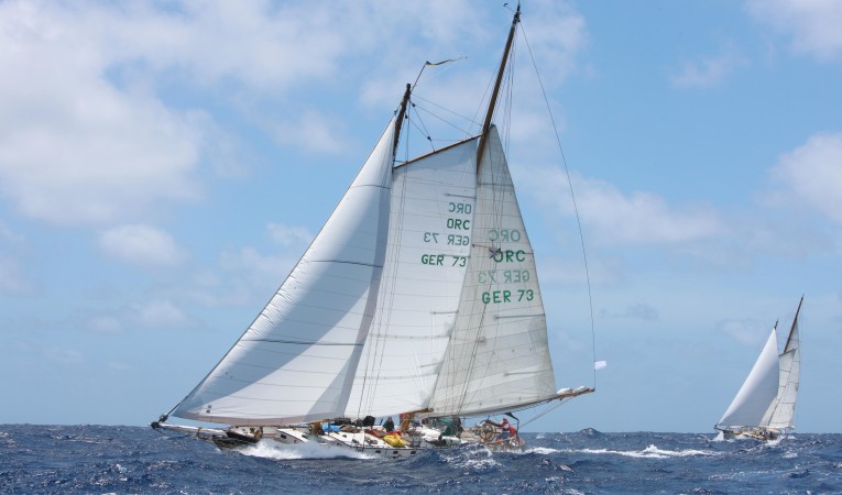 82 Mistral a Herreshoff Mistral on starboard tack photo courtesy of Tim Wright
