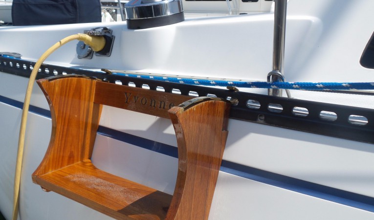 38 Catalina Custom Boarding Ladder
