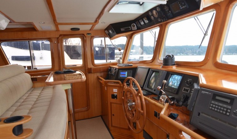 43 Selene Pilothouse- Looking port forward