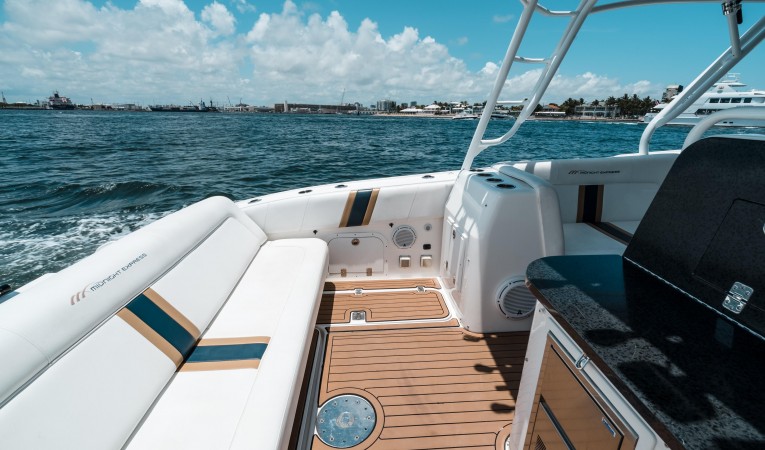 37 Midnight Express Cockpit Port