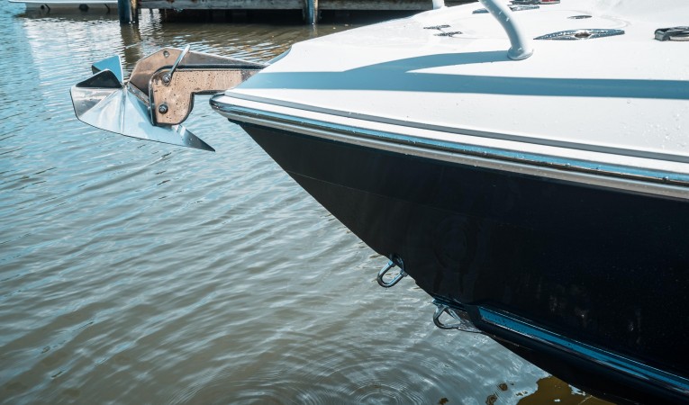 37 Midnight Express Bow with Windlass and Tow Eye