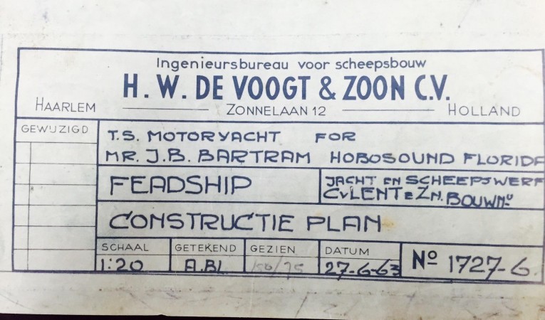 86 Feadship Original general arrangement details