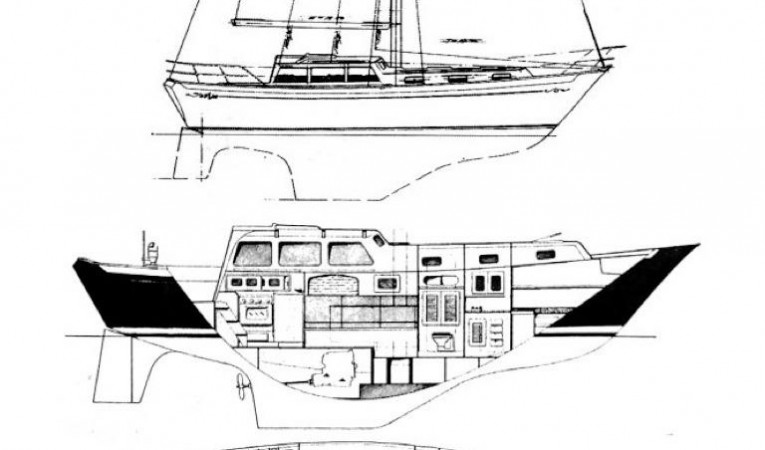 36 Islander Yachts Natty Dread is a Layout "B"
