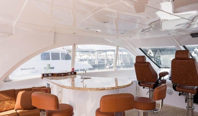 72 Hatteras Flybridge Bar