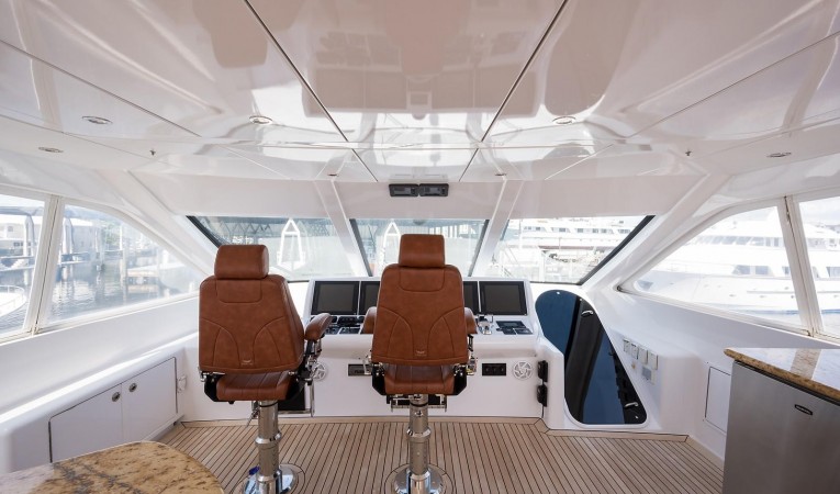 72 Hatteras Crown Helm & Companion Chairs