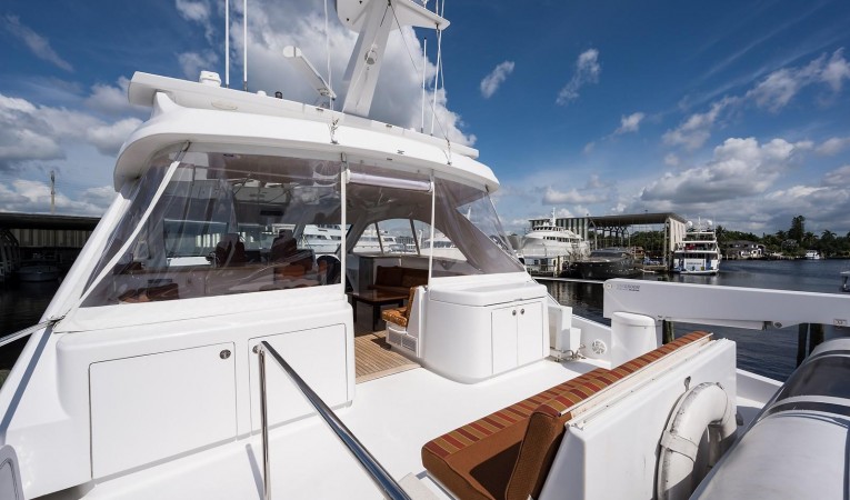 72 Hatteras Boat Deck Forward to Starboard