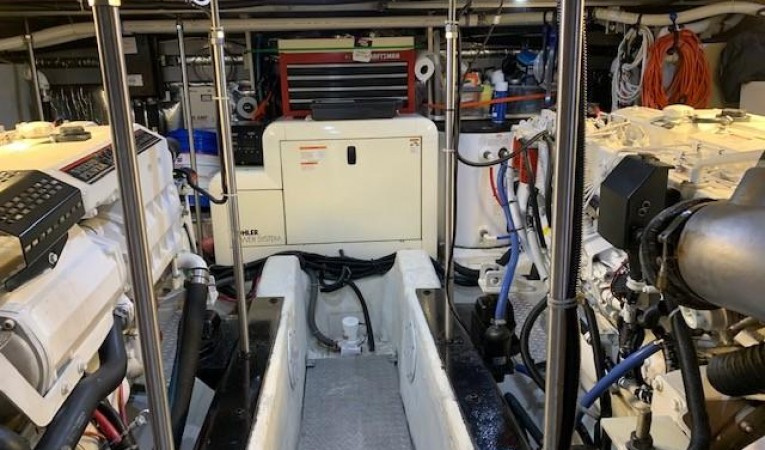 57 Carver Generator in Engine room