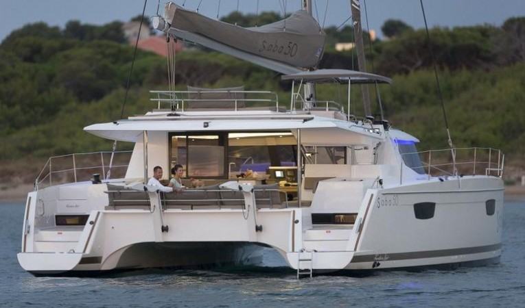 50 Fountaine Pajot Manufacturer Provided Image: Fountaine Pajot SABA 50 Stern