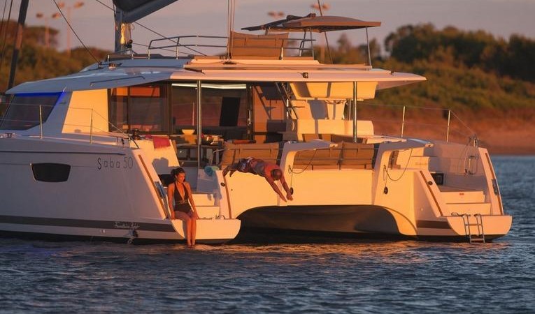 50 Fountaine Pajot Manufacturer Provided Image: Fountaine Pajot SABA 50 Stern