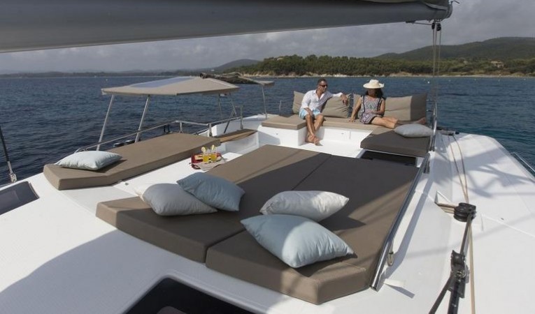 50 Fountaine Pajot Manufacturer Provided Image: Fountaine Pajot SABA 50 Sunpad