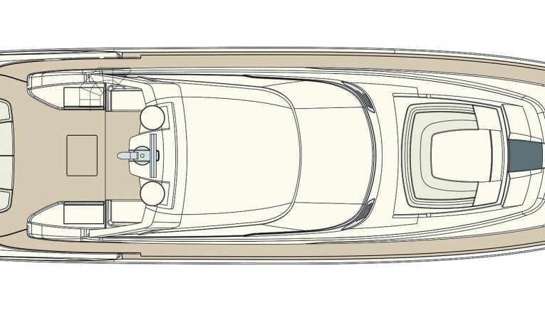 88 Riva Manufacturer Provided Image: Riva 88' Florida Sundeck Layout Plan