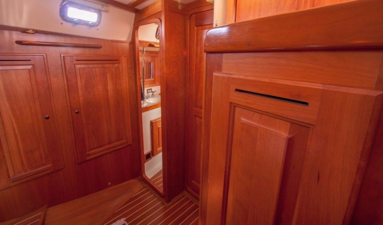44 Tartan 18 Vee Berth looking aft and Starboard