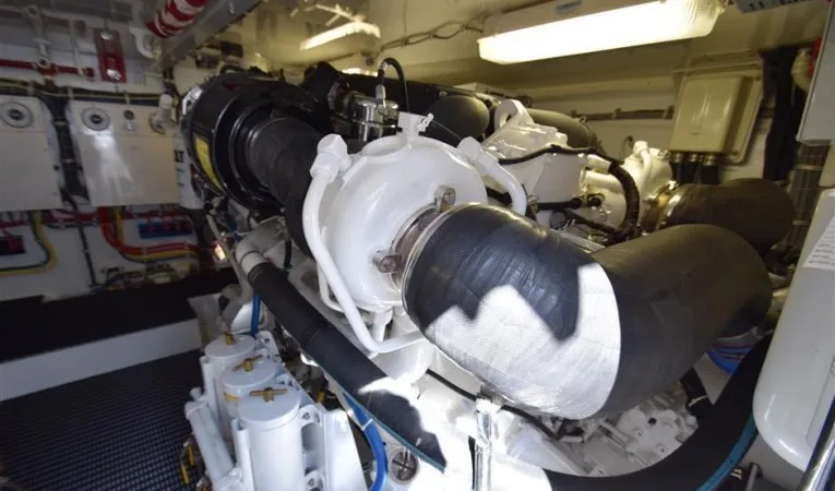 64 Hatteras Starboard Engine