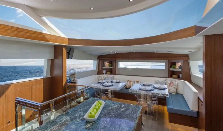 75 Hatteras Galley Daytime