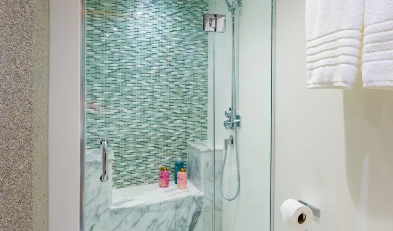 75 Hatteras Master shower