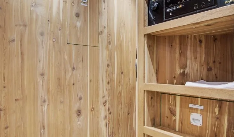 75 Hatteras Master walk-in cedar closet