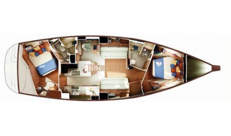 45 Island Packet Island Packet 445 floorplan