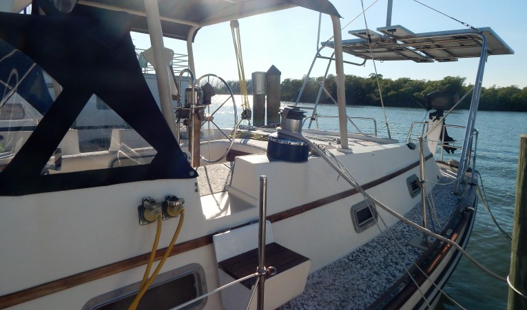 42 Pearson solar panel array, and radar