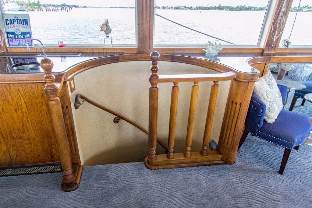 112 Benetti Stairway to lower midship staterooms