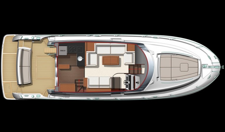50 Prestige Deck/ Salon layout