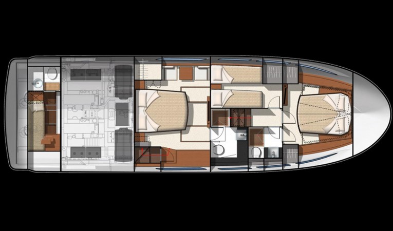 50 Prestige Cabin Layout