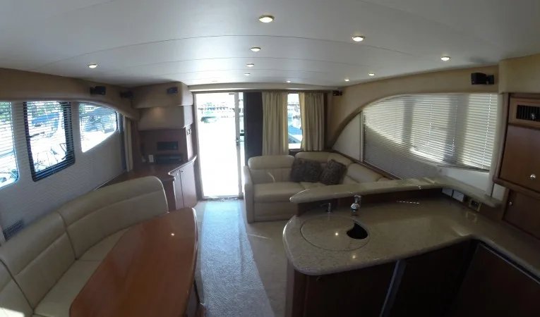 45 Silverton Salon Facing Aft