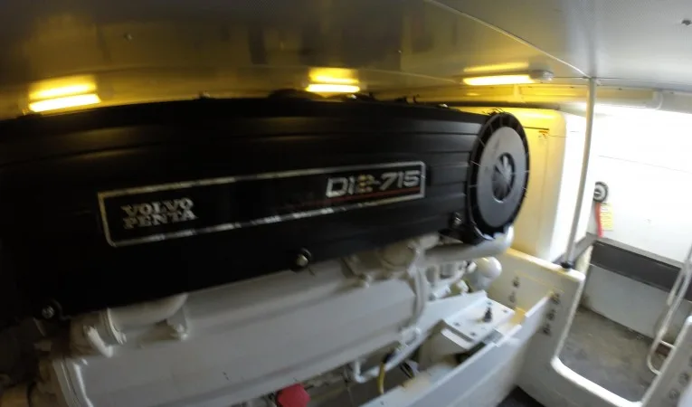 45 Silverton Engine Room