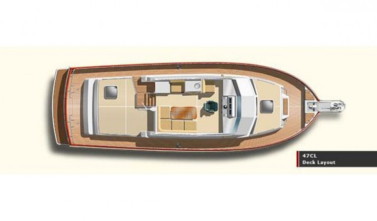 47 Grand Banks Manufacturer Provided Image: Deck Layout