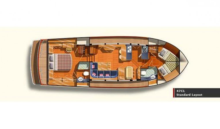 47 Grand Banks Manufacturer Provided Image: Standard Layout