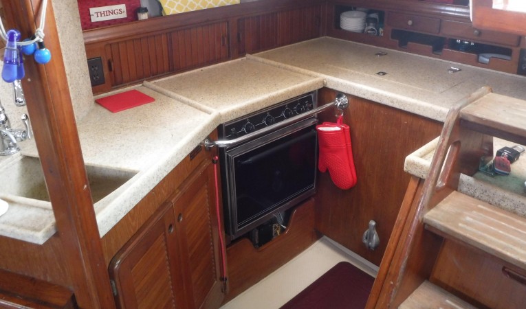 38 Island Packet GALLEY