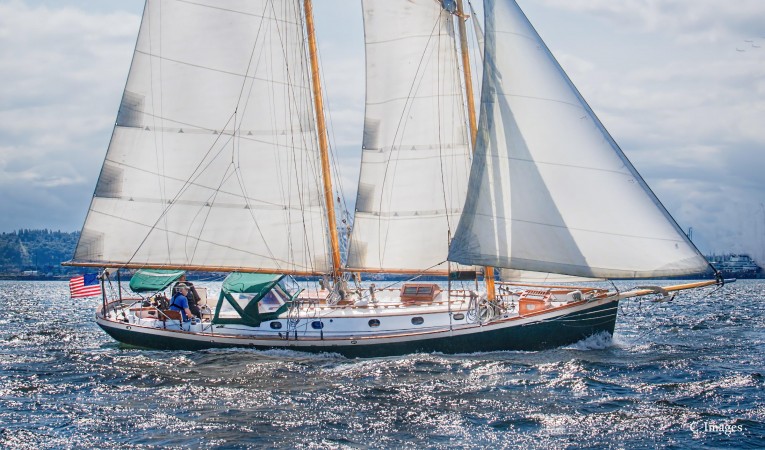 38 Hodgdon Bros. Stadel Under Sail