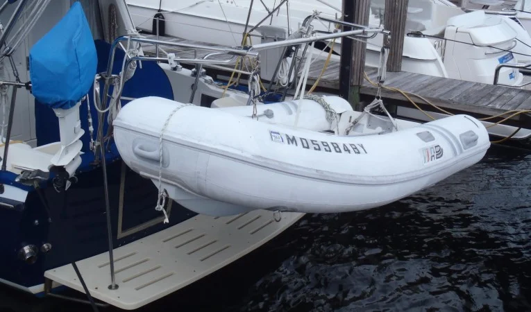 40 Cabo Rico AB inflatable, davits, OB & hoist
