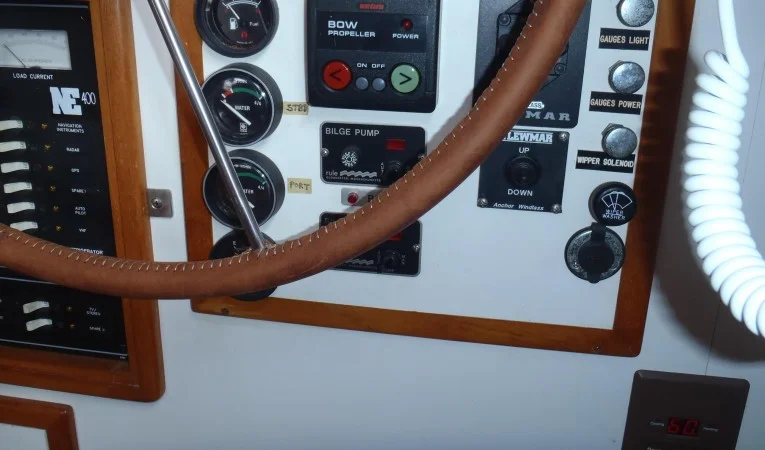 40 Cabo Rico Ship systems monitor panel