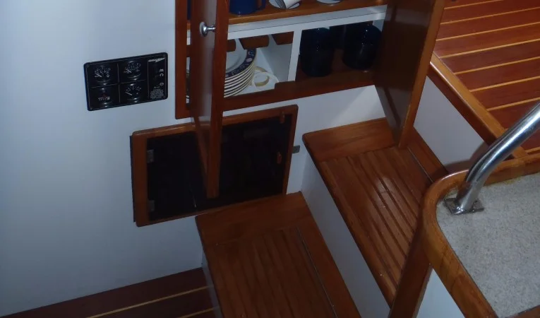 40 Cabo Rico Galley storage