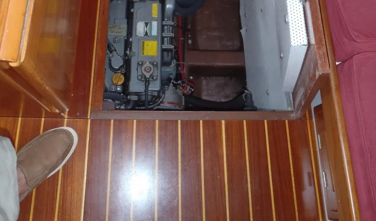 40 Cabo Rico Engine access - port side