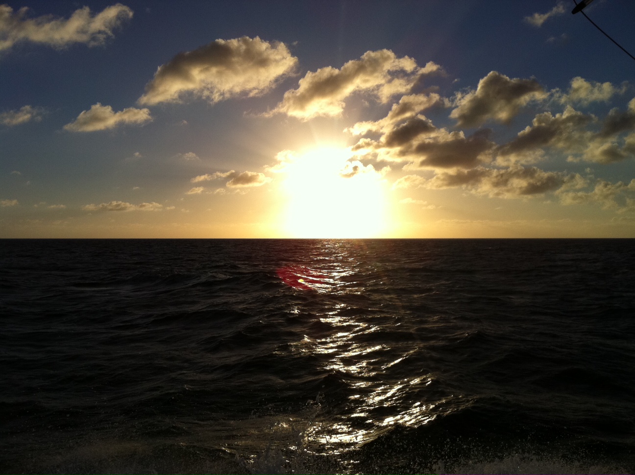 Ocean Sunset Hatteras Yachts