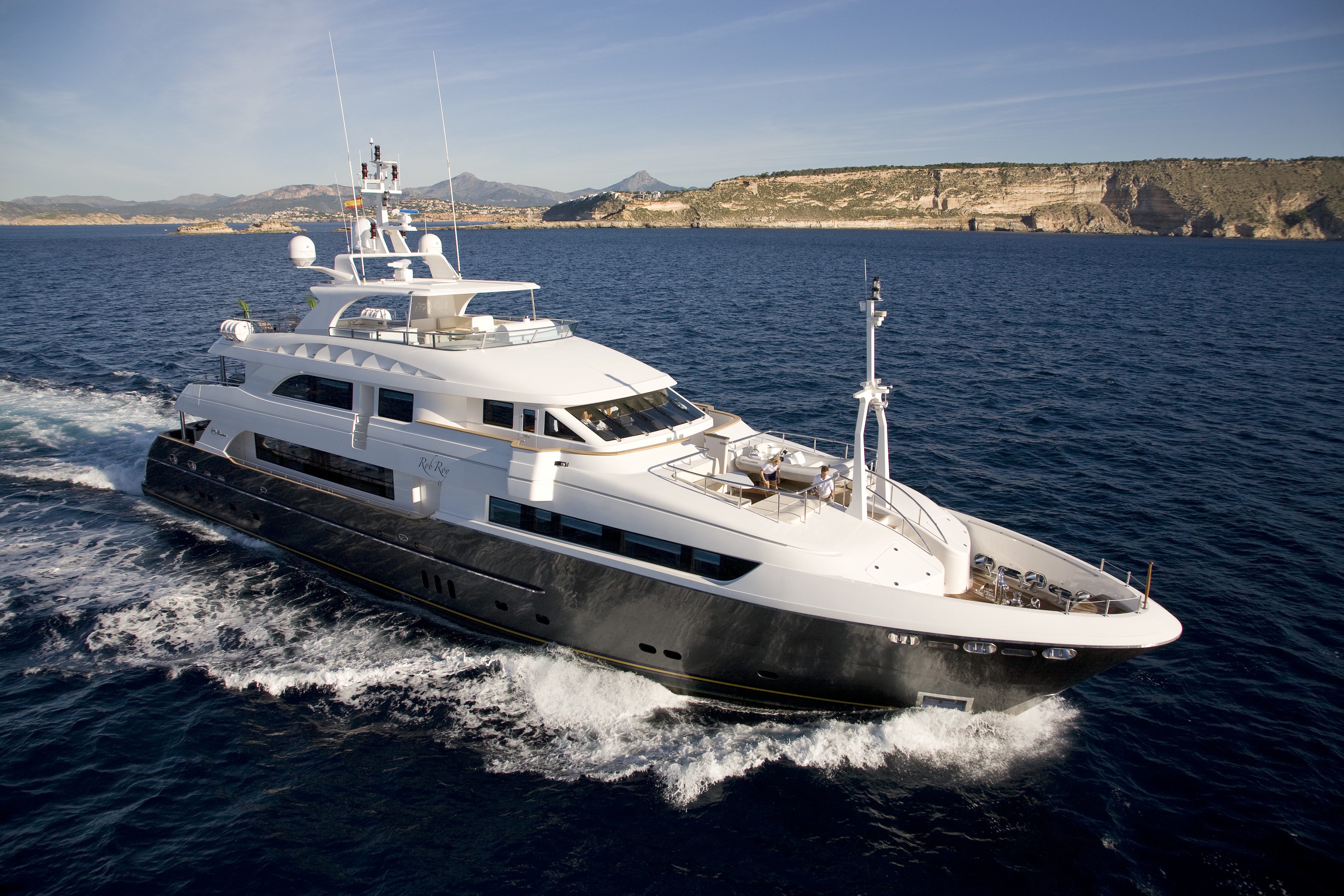 planimetrie di mega yacht