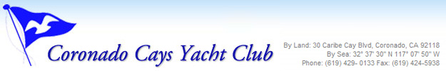 Coronado Cays Yacht Club BANNER