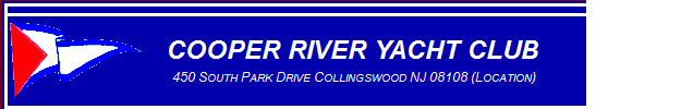 Cooper River Yacht Club BANNER