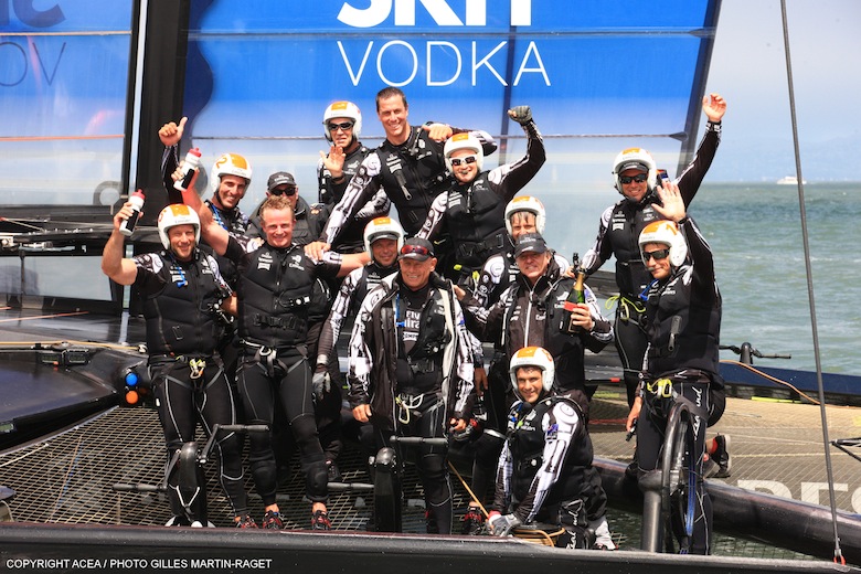 Emirates Team New Zealand wins the Louis Vuitton Cup