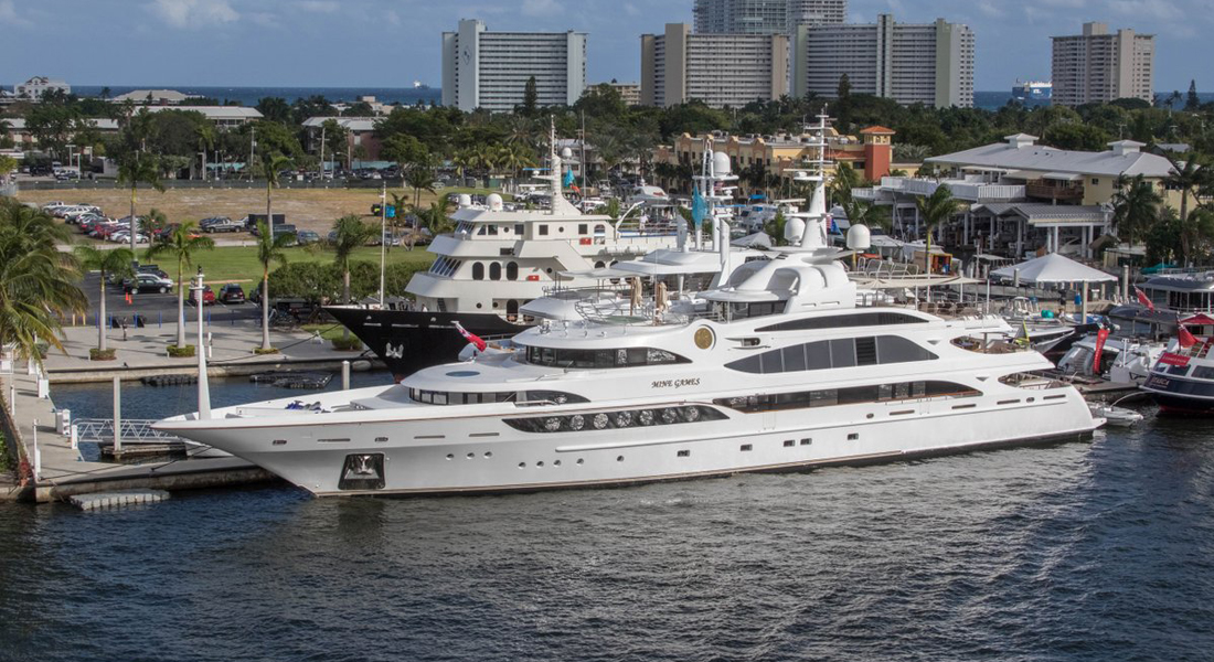 Denison Yacht Sales Mine Games Fort Lauderdale International Boat Show