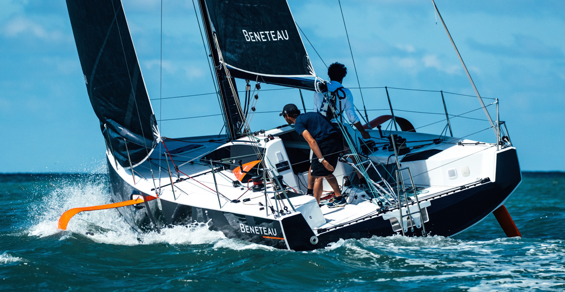 Beneteau Figaro 3 racing sailboat sailing