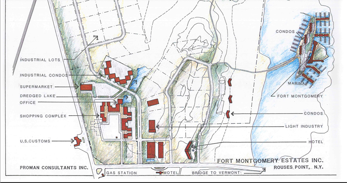 Fort Montgomery Island Site Map New York