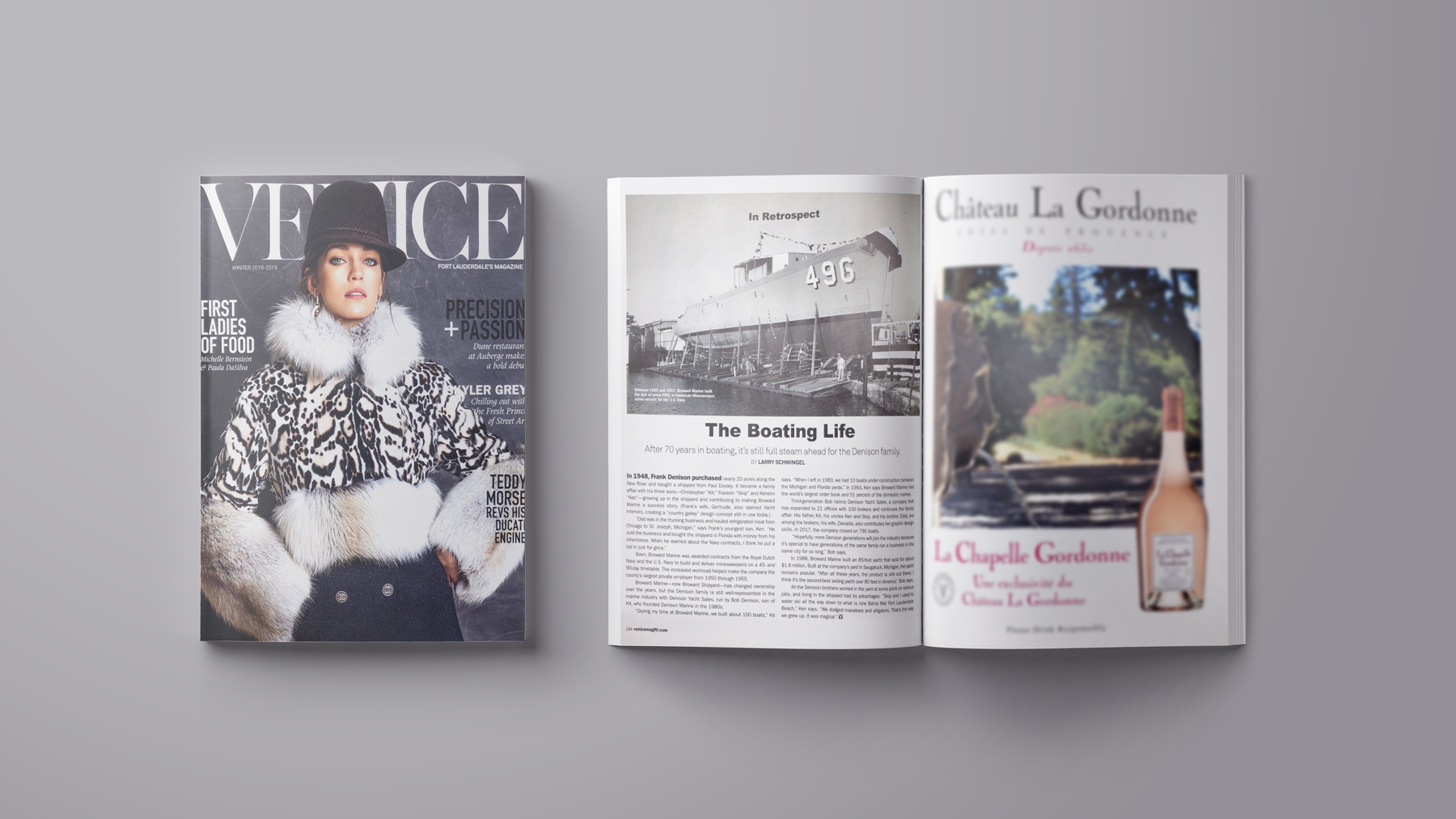Yacht Life: Venice Magazine Features Denison’s Yachting History