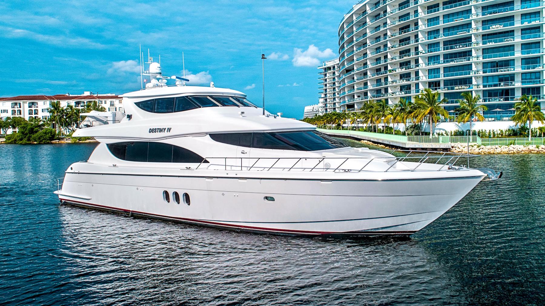 80′ Hatteras DESTINY IV Sold By Yacht Broker Tom Cardosa