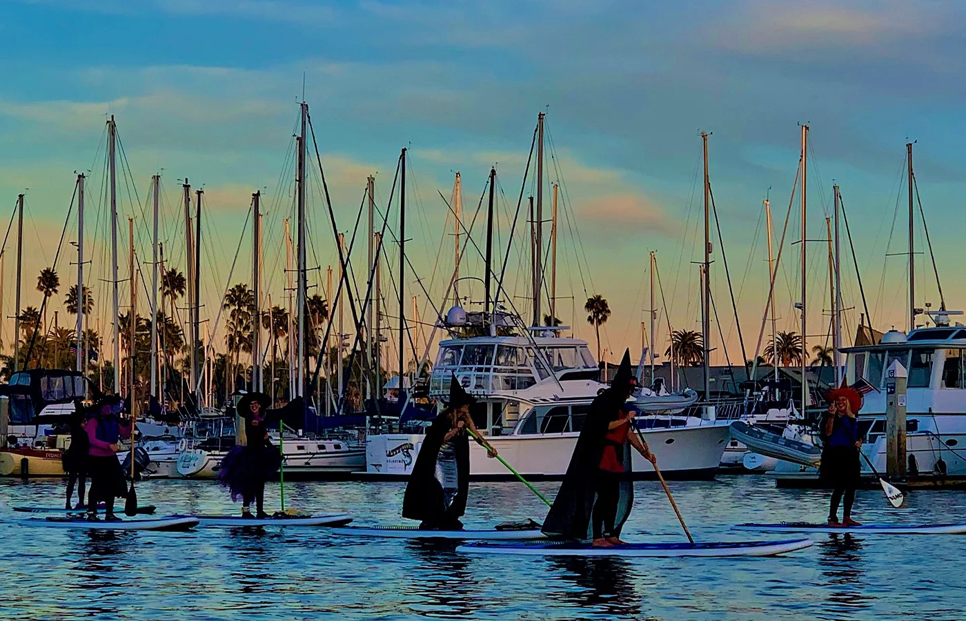 Halloween Witches + Warlocks Paddleboard Food Drive [Photo Gallery]